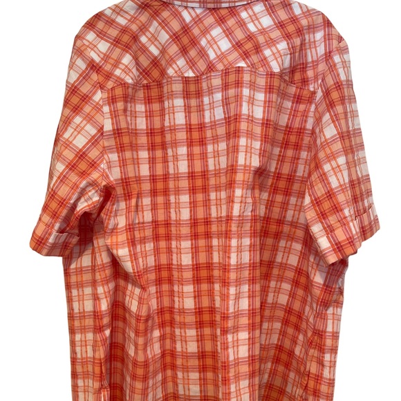 NWOT DENIM&CO 3X SHORT SLEEVE SEERSUCKER TOP - 2 TOPS IN ONE - Picture 3 of 10